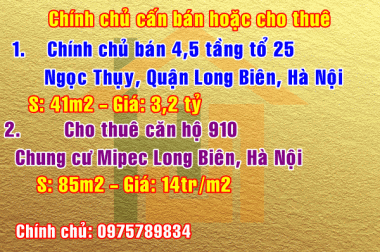 Chính chủ cần bán nhà tại tổ 25 Ngọc Thụy, Quận Long Biên, Hà Nội