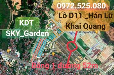 Bán Lô D11, 100M2, Băng 1 đường 52m Phân Lô #Hán_Lữ #KHAI_QUANG #Vĩnh_Yên