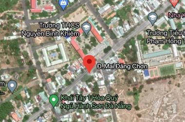 Bán đất đường Mai Đăng Chơn, Phường Hòa Quý, Quận Ngũ Hành Sơn, DT: 167,6 m2