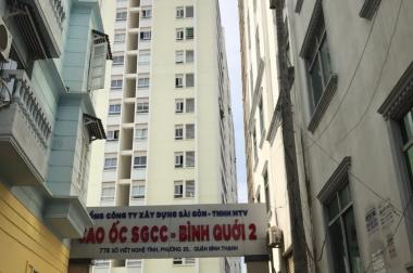 Chủ nhà cho thuê căn hộ  SGCC Bình Quới 2. Đầu đường vào Thanh đa. 9.5tr/Tháng