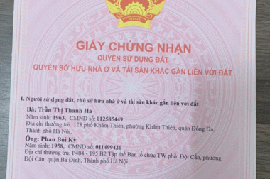 Chính chủ bán nhà tại ngõ 515 Hoàng Hoa Thám, Quận Ba Đình, Hà Nội