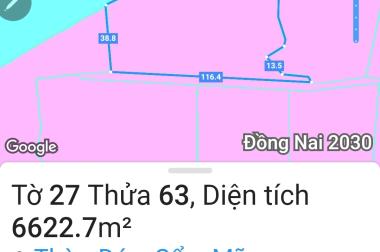 6,620 m2 đất  Full hồng mặt tiền dài miên man, 1 Xẹt đường Vành đai IV, Giáp hồ Cầu Mới Bàu Cạn