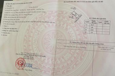 CHÍNH CHỦ CẦN BÁN LÔ ĐẤT ĐẸP NGAY TRUNG TÂM 2 THU CÚC, HUYỆN TÂN SƠN, PHÚ THỌ