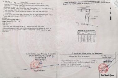 Q12.153. ĐẤT GẦN MẶT TIỀN, GIÁP GÒ VẤP, DT.115M2, NGANG 5, NHỈNH 4 TỶ.