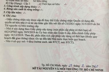 Bán nhà mặt tiền Tân Hòa Đông Quận 6 120m2 hoàn công đủ đang cho thuê 35tr/tháng