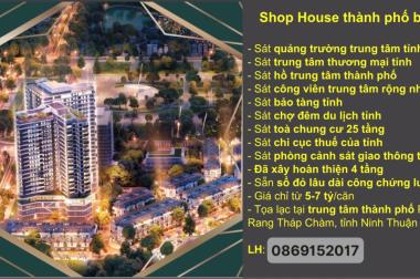 Shophouse sát QUẢNG TRƯỜNG TRUNG TÂM thành phố đẹp nhất tỉnh Ninh Thuận