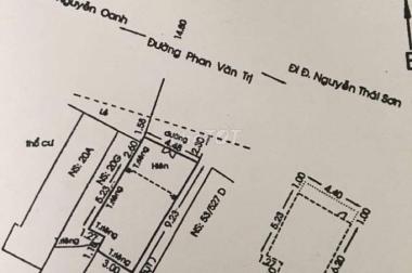 CẦN BÁN NHÀ MẶT TIỀN VỊ TRÍ SIÊU ĐẸP TẠI ĐƯỜNG PHAN VĂN TRỊ, PHƯỜNG 7, QUẬN GÒ VẤP, TP HỒ CHÍ MINH