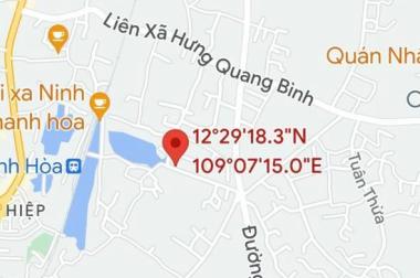 Bán lô đất Vuông vắn trung tâm thị xã DT   17X21 Ninh Bình Ninh Hòa0395287569