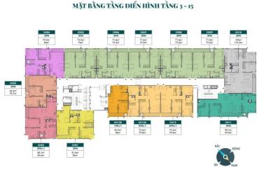 2 tỷ sở hữu ngay căn hộ 2 ngủ 71m2 tại dự án Phương Đông Green Home trung tâm Q. Long Biên