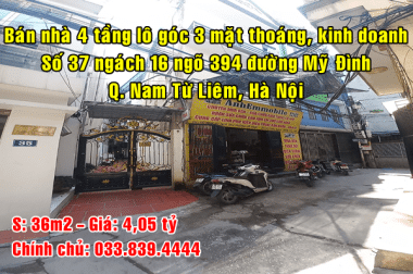 Bán nhà riêng tại Đường Mỹ Đình, Nam Từ Liêm,  Hà Nội diện tích 36m2  giá 4.05 Tỷ