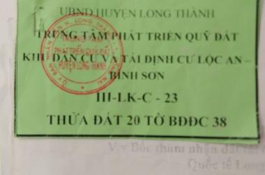 Chính Chủ Cần bán đất lô phụ, góc hướng đông nam tại Lộc An Binh Sơn Địa Chỉ :