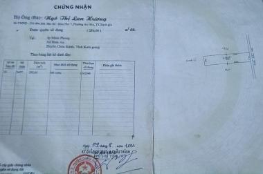 CHÍNH CHỦ CẦN BÁN LÔ ĐẤT ẤP MINH PHONG,XÃ BÌNH AN, HUYỆN CHÂU THÀNH, KIÊN GIANG