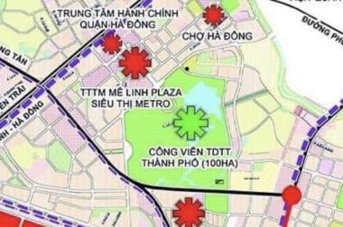Bán dất đấu giá Kiến Hưng, 72.5m2, mt 4m, view công viên TP, vỉa hè, ô tô tránh, tương lai tươi