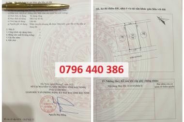 Chính chủ bán đất P.Văn Dương, TP.Bắc Ninh; 5,59 tỷ; 0796440386