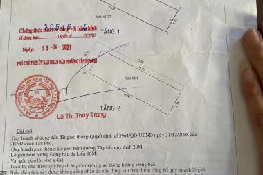 MTKD Nguyễn Quý Anh, 4.2x19m, 1 lầu, Giá 12.7 tỷ TL