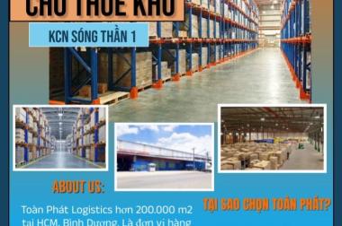 Cho thuê kho giá ưu đãi tháng 11 , 400m2 KCn Sóng Thần 1, Dĩ An, BD