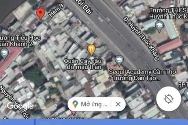 Bán nền trục chính hẻm 9 (Gần bờ kè sắp làm) đường Mậu Thân, p. Xuân Khánh, quận Ninh Kiều, tp Cần Thơ