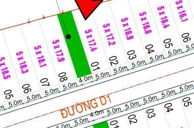 Bán đất MT Đường D1, Long Bình Tân, Biên Hòa: 5 x 17,5m, giá 3 tỷ