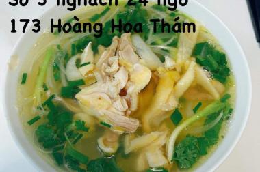 Sang nhượng quán phở tại ngõ 173 Hoàng Hoa Thám, Đội Cấn, phường Ngọc Hà, Quận Ba Đình, Hà Nội