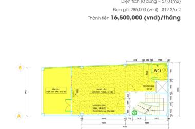 Cho thuê văn phòng tại 86 Điện Biên Phủ, phường Đa Kao, quận 1, Tp.HCM.