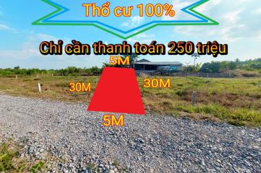 250  triệu sở hữu ngay lô đất 150 mv thổ cư hết đất