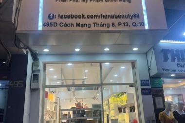 CẦN SANG MẶT BẰNG ĐẸP + SANG TRỌNG TẠI ĐỊA CHỈ: 495D CÁCH MẠNG T8, P13, QUẬN 10.