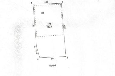 Bán gấp đất ngõ 58 Vũ Trọng Phụng- Thanh Xuân 110m2 mặt tiền 6m giá chỉ 10.8 tỷ