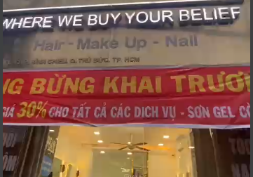 CẦN SANG NHƯỢNG LẠI TIỆM TÓC - NAIL TẠI ĐỊA CHỈ 1018 TỈNH LỘ 43, BÌNH CHIỂU, THỦ ĐỨC.