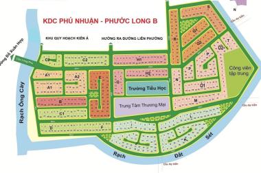 Chủ cần bán đất nền Phú Nhuận, quận 9 sổ hồng riêng, DT 267 m2 (lô góc), Giá 64tr/m2 