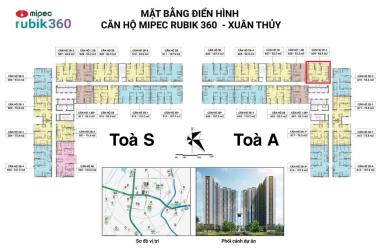 Chính chủ cần bán căn hộ cao cấp Mipec Rubik 360 đường Xuân Thủy căn góc 70m 2PN hướng N nhà đẹp