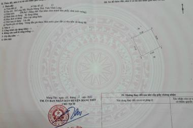 BÁN ĐẤT MẶT TIỀN ĐH30, GẦN CHỢ LONG MỸ, MĂNG THÍT, VĨNH LONG