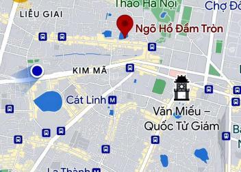 Cho thuê nhà nguyên căn, ngay mặt Hồ Đầm Tròn (SN 110, ngõ 135, Đội Cấn, Ba Đình, Hà Nội)