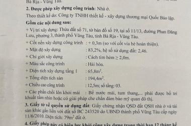 BÁN LÔ ĐẤT ĐỊA CHỈ 11/13 PHAN ĐĂNG LƯU - PHƯỜNG 3 - THÀNH PHỐ VŨNG TÀU