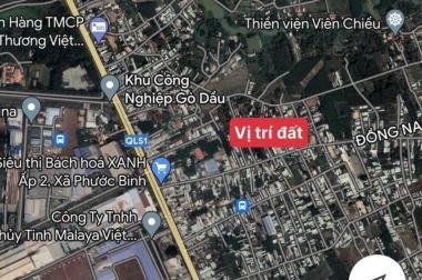 Bán đất Phước Bình Long Thành, DT 5x20,40 TC gần KCN Gò Dầu QL51. LH 0908528868