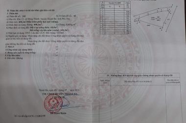 Bán Đất 2 Mặt tiền TL 320C Khu 12, Đông Thành - Thanh Ba - Phú Thọ