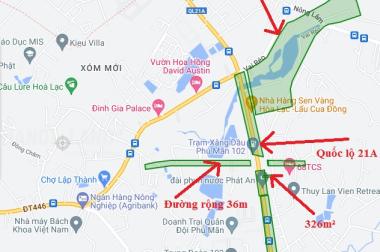 Bán 365m đất quốc lộ 21A, 2 mặt đường, giá đầu tư