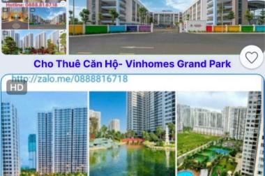 CHO THUÊ CĂN HỘ VINHOMES GRAND PARK QUẬN 9 GIÁ RẺ CHỈ TỪ 4 TRIỆU 