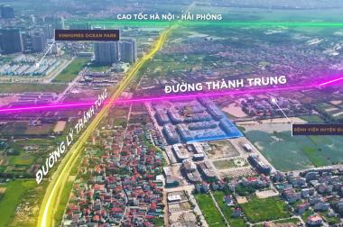 Cho thuê Biệt Thự mặt phố Thành Trung –Trâu Quỳ ,192.5m 4 tầng Mtien 9m.0982852808