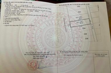 BÁN ĐẤT KĐT PHÂN LÔ SAU CHỢ SATO,P.CAO XANH. DT:69.75M2 ĐẸP !!!