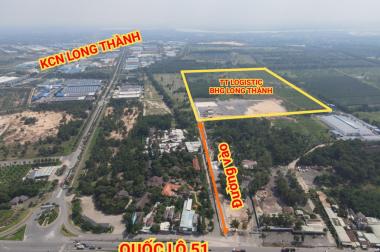 Cho thuê kho bãi depot mặt tiền quốc lộ 51 tại Long Thành Đồng Nai giá 18k/m2