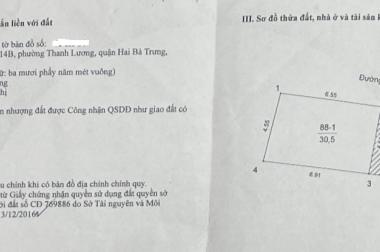 ⭐Chính chủ bán đất tại phường Thanh Lương, Hai Bà Trưng; 130tr/m2; 0823660999