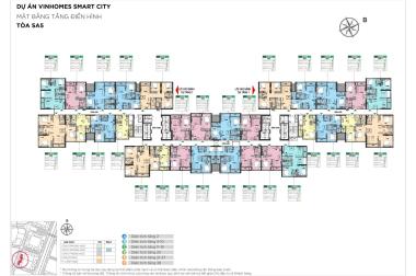 Bán căn hộ 2ngủ 2vệ sinh, rộng 61m2 toà SA5 dự án Vinhome Smart City giá ~Giá 3tỷ - GD trực tiếp CĐT.