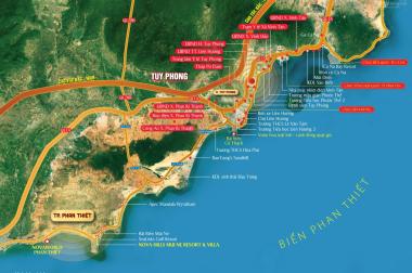 Đất biển Bình Thuận - kề sân bay - sổ đỏ thổ cư 100% - đường lớn 29m, giá chỉ 1,3 tỷ (bao sổ)