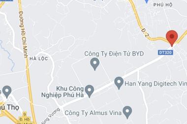 Bán đất thị xã Phú Thọ, mặt đường Hùng Vương rộng 35m diện tích 162m mặt tiền 7m gần nút giao QL2