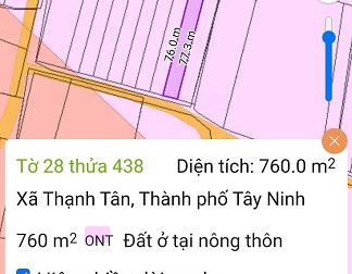 CHÍNH CHỦ CẦN BÁN ĐẤT ẤP THẠNH TRUNG ,XÃTHẠNH TÂN TP TÂY 

 TỈNH TÂY NINH