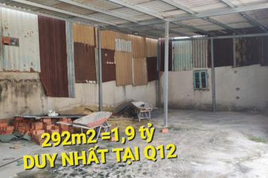 292m2 Đất 1 tỷ 9 TX23 Thạnh Xuân Quận 12 TPHCM