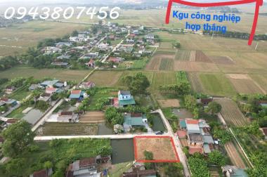 Bán lô đất full thổ cư gần cụm công nghiệp Hợp Thắng 72ha. Lô đầu ve thoáng mát