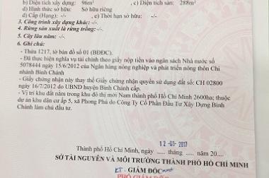 Chính chủ cần bán nhà 3 tầng đường số 16, KDC Ấp 5, xã Phong Phú, huyện BÌnh Chánh