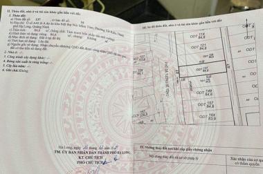 BÁN ĐẤT KĐT ĐỒI CON TÔM,P.YẾT KIÊU. DT:84.6M2,MT:4.7M.H:TN ĐẸP !!!