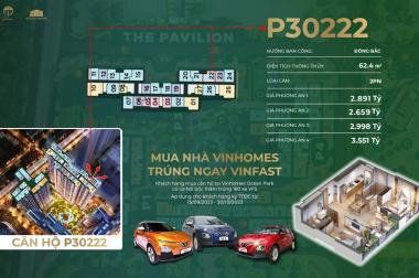 Bán ngay căn hộ 2PN Pavilion Premium Vinhomes Ocean Park Gia Lâm, Hà Nội